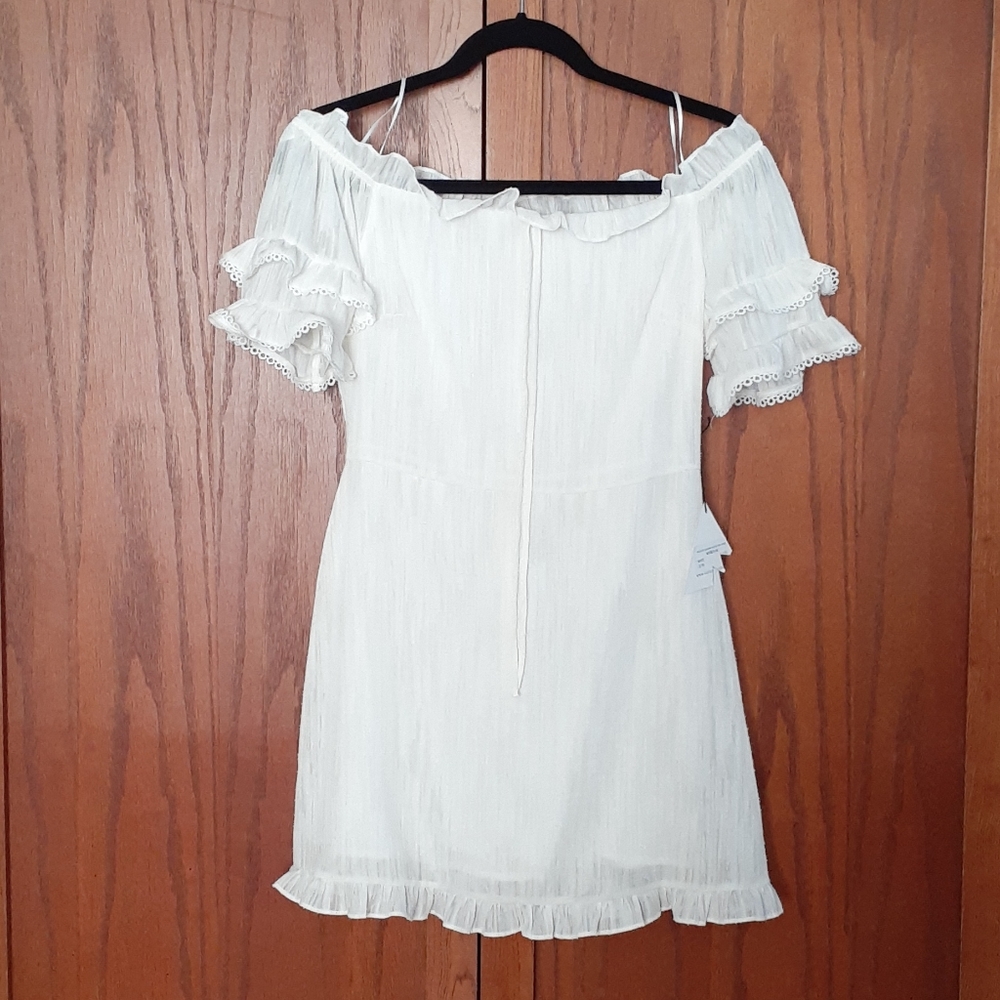 Lost + Wander Weekend Getaway Ruffle Mini Dress
